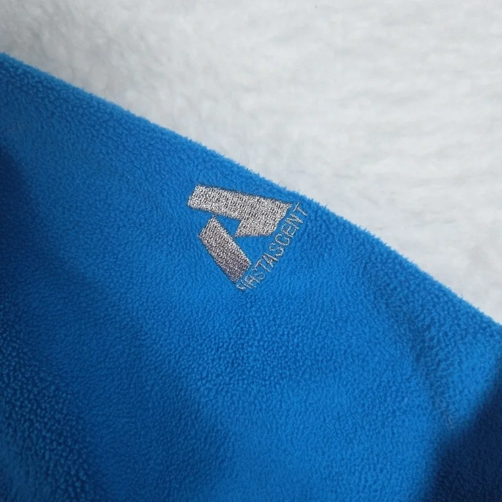 Eddie Bauer Sweater Mens Small Blue First Ascent Fleece Quarter‎ Zip